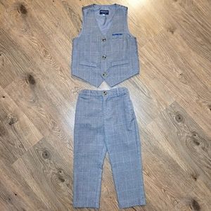 Andy & Evan 2 Piece Boys 3T Gray Vest & Pants
